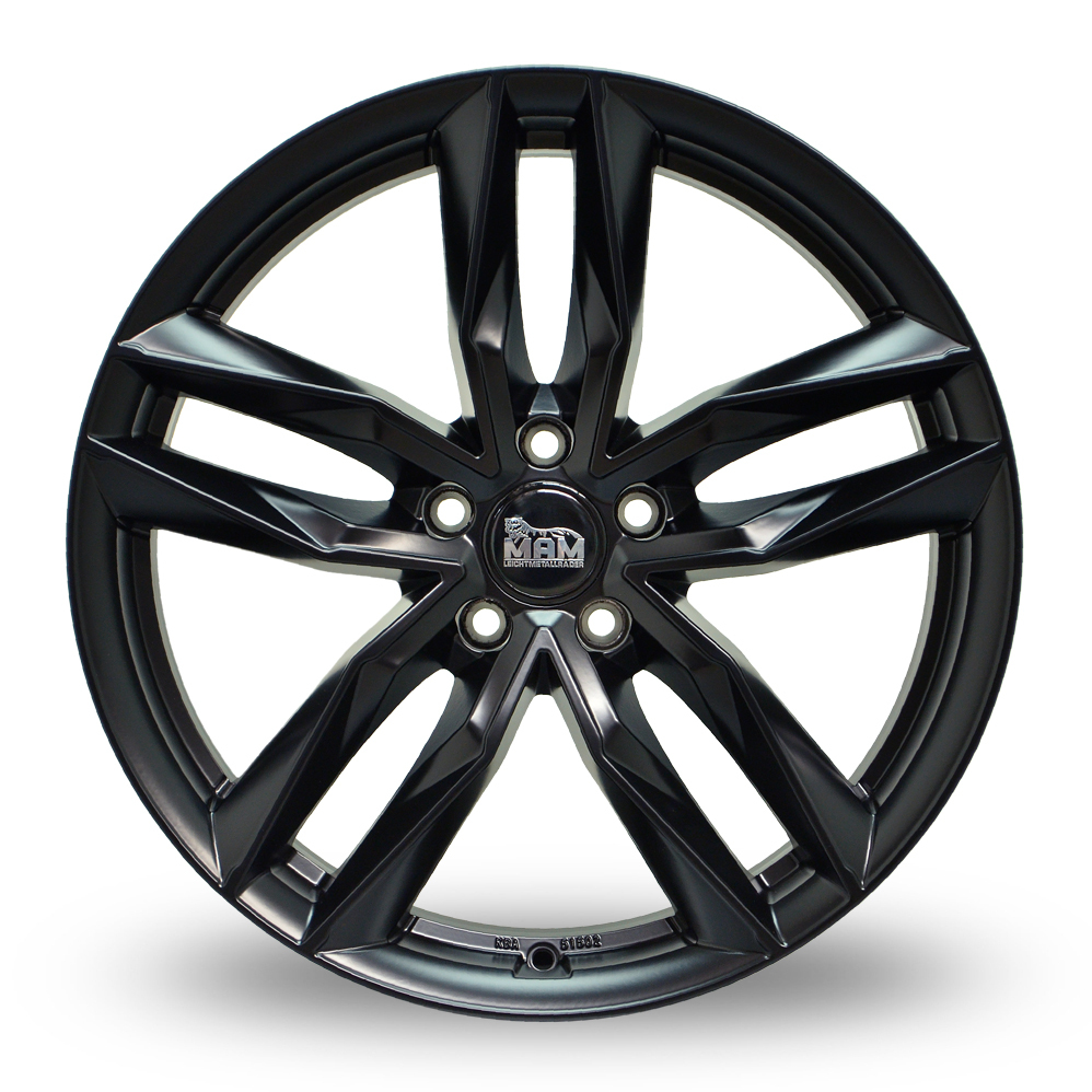 20 Inch MAM RS3 Matt Black Alloy Wheels