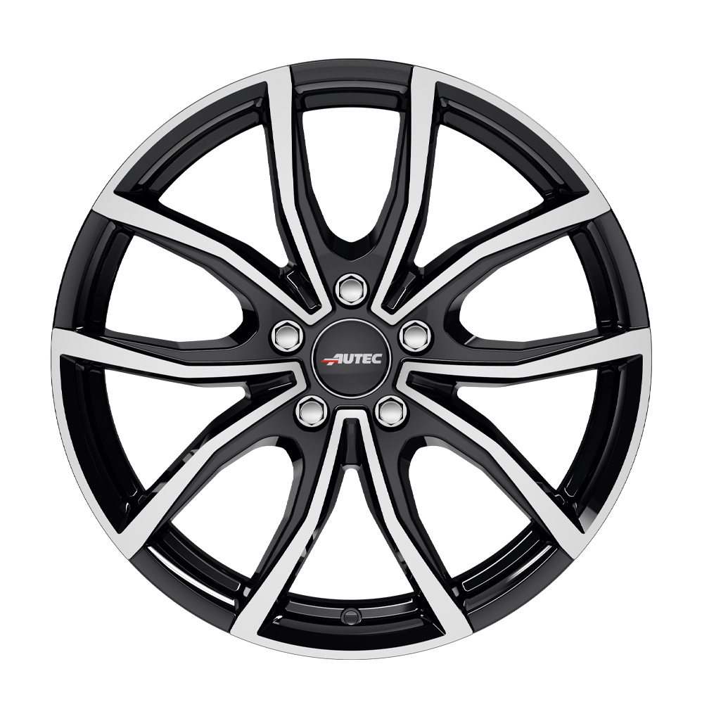 19 Inch Autec Vidron Gloss Black Polished Alloy Wheels