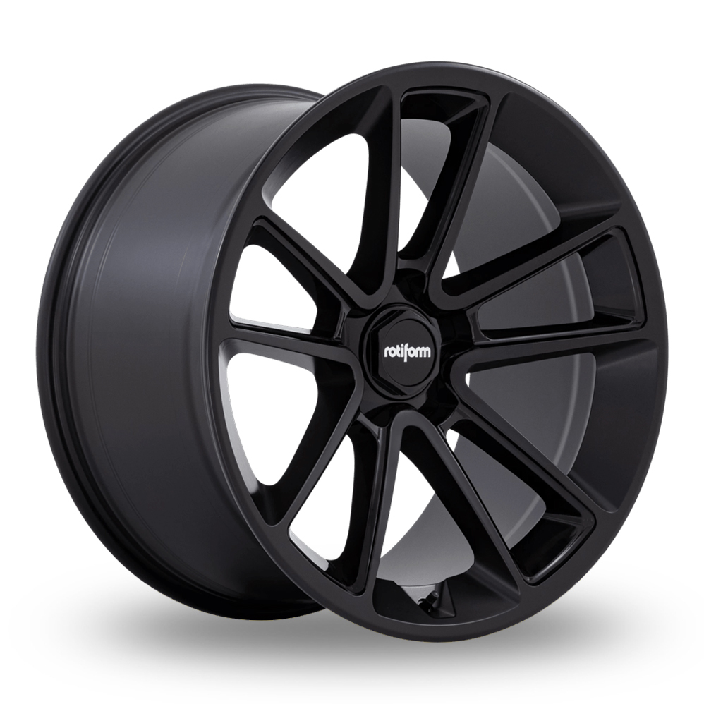 21 Inch Rotiform BTL Matt Black Alloy Wheels