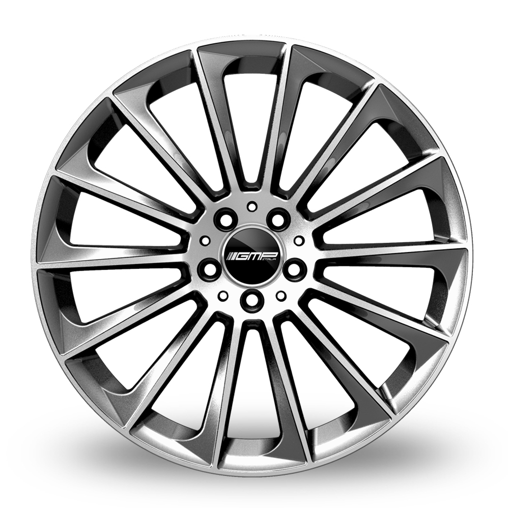8.5x20 (Front) & 9.5x20 (Rear) GMP Italia Stellar Anthracite Polished Alloy Wheels
