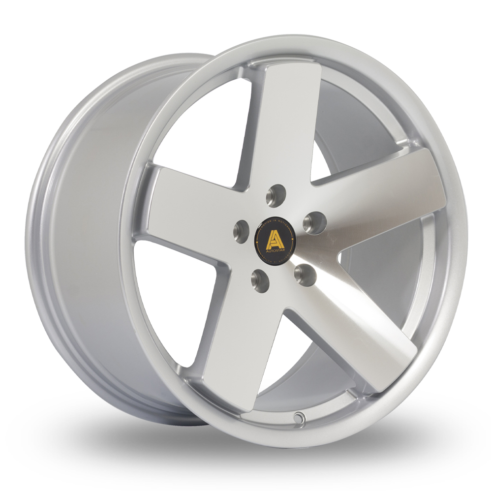 18 Inch Autostar Euro Silver Polished Alloy Wheels