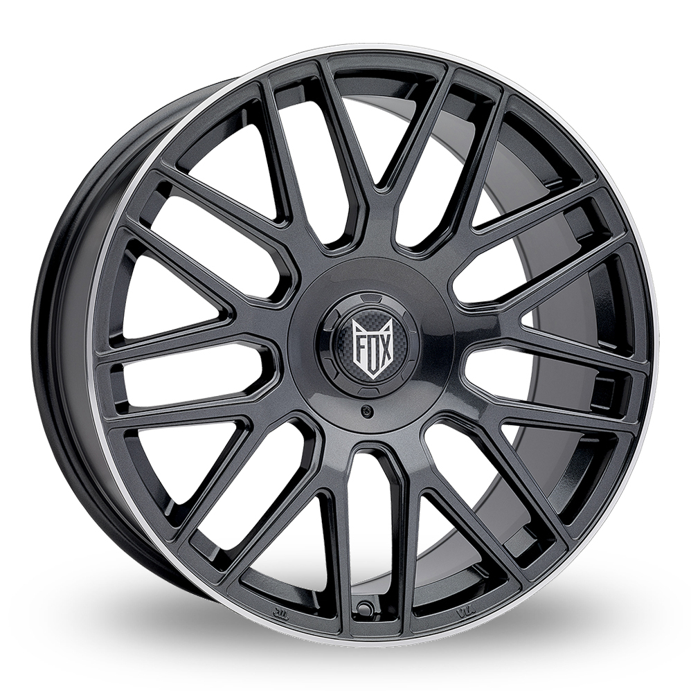 17 Inch Fox Racing VR3 Zinc Polished Lip Alloy Wheels