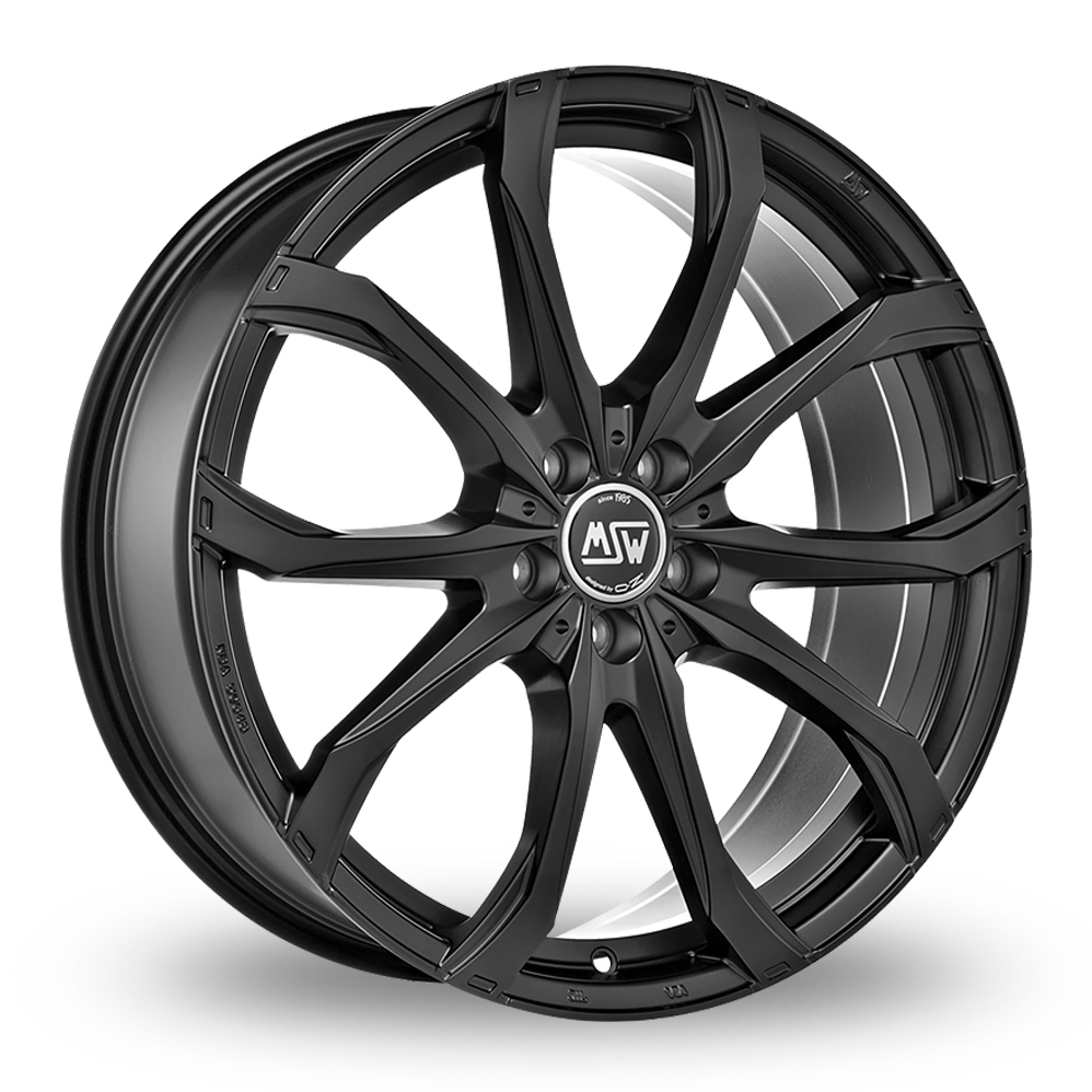 19 Inch MSW (by OZ) 48 Matt Black Alloy Wheels