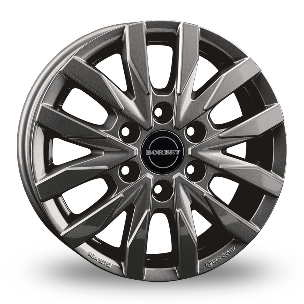 16 Inch Borbet CW6 Anthracite Alloy Wheels