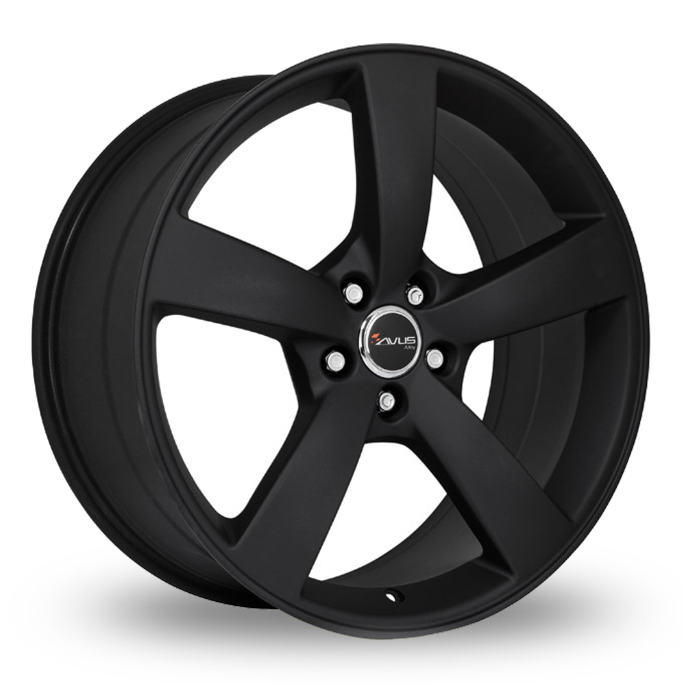 21 Inch Avus Racing AF10 Matt Black Alloy Wheels