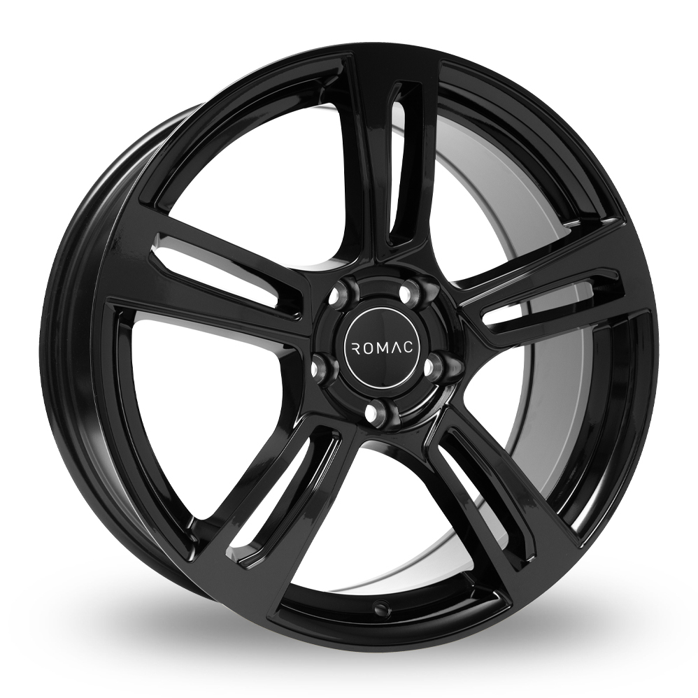 16 Inch Romac Edge Gloss Black Alloy Wheels