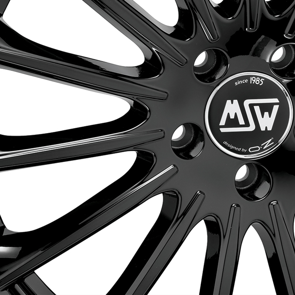 19 Inch MSW (by OZ) 30 Gloss Black Alloy Wheels