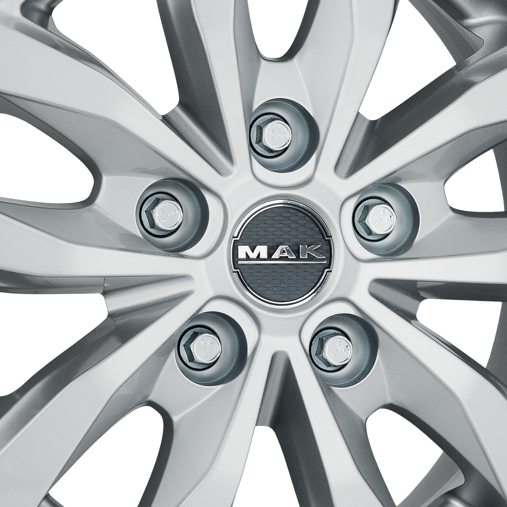 15 Inch MAK Load 5 Silver Alloy Wheels