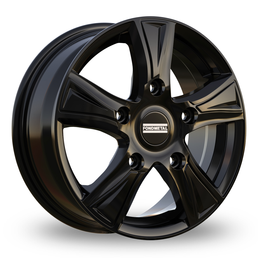 16 Inch Fondmetal PRO1 Gloss Black Alloy Wheels