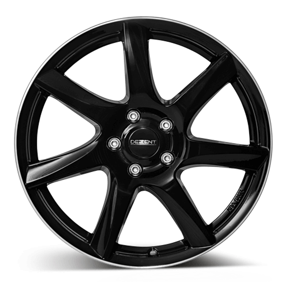 17 Inch Dezent TW Black Polished Alloy Wheels