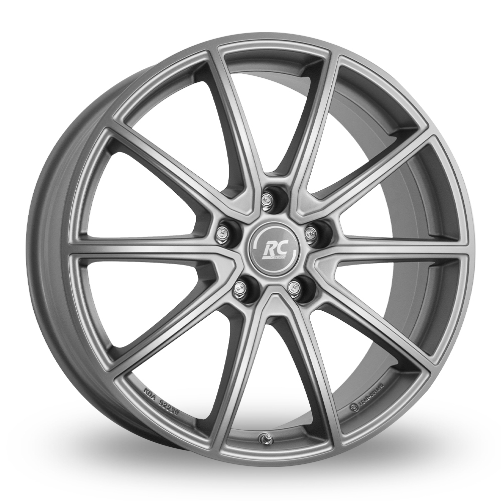 18 Inch RC Design RC32 Matt Grey Alloy Wheels