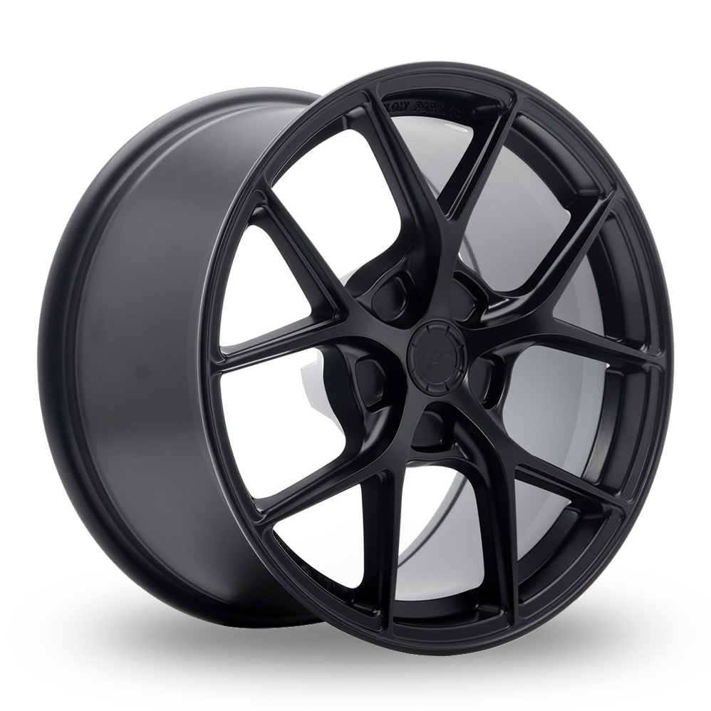 17 Inch Japan Racing SL01 () (Custom Fitment) Matt Black Alloy Wheels