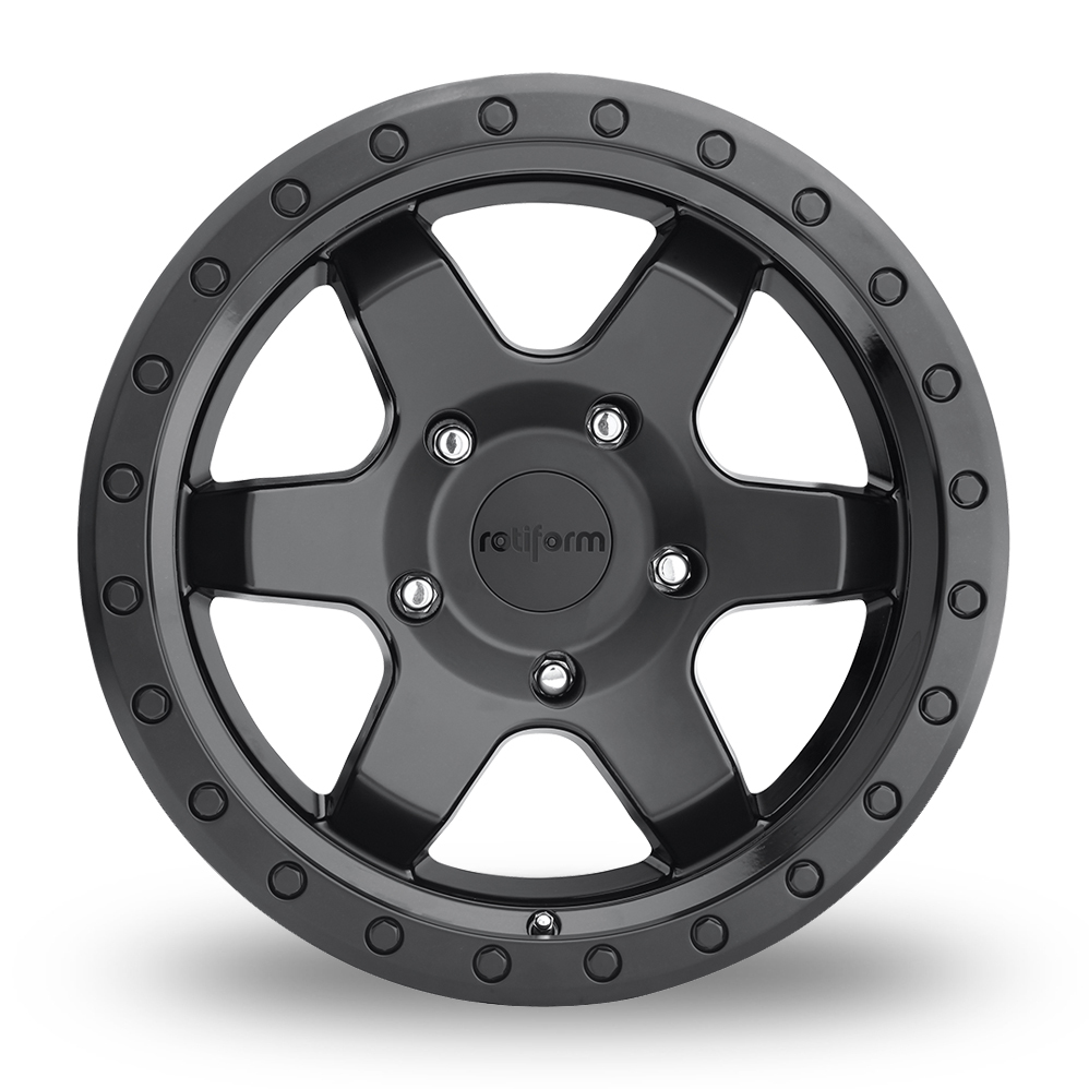 17 Inch Rotiform SIX-OR Matt Black Alloy Wheels