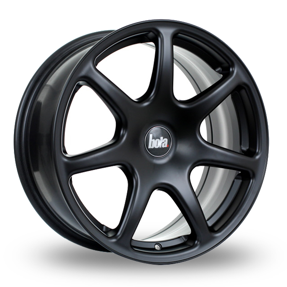 17 Inch Bola B7 Matt Black Alloy Wheels