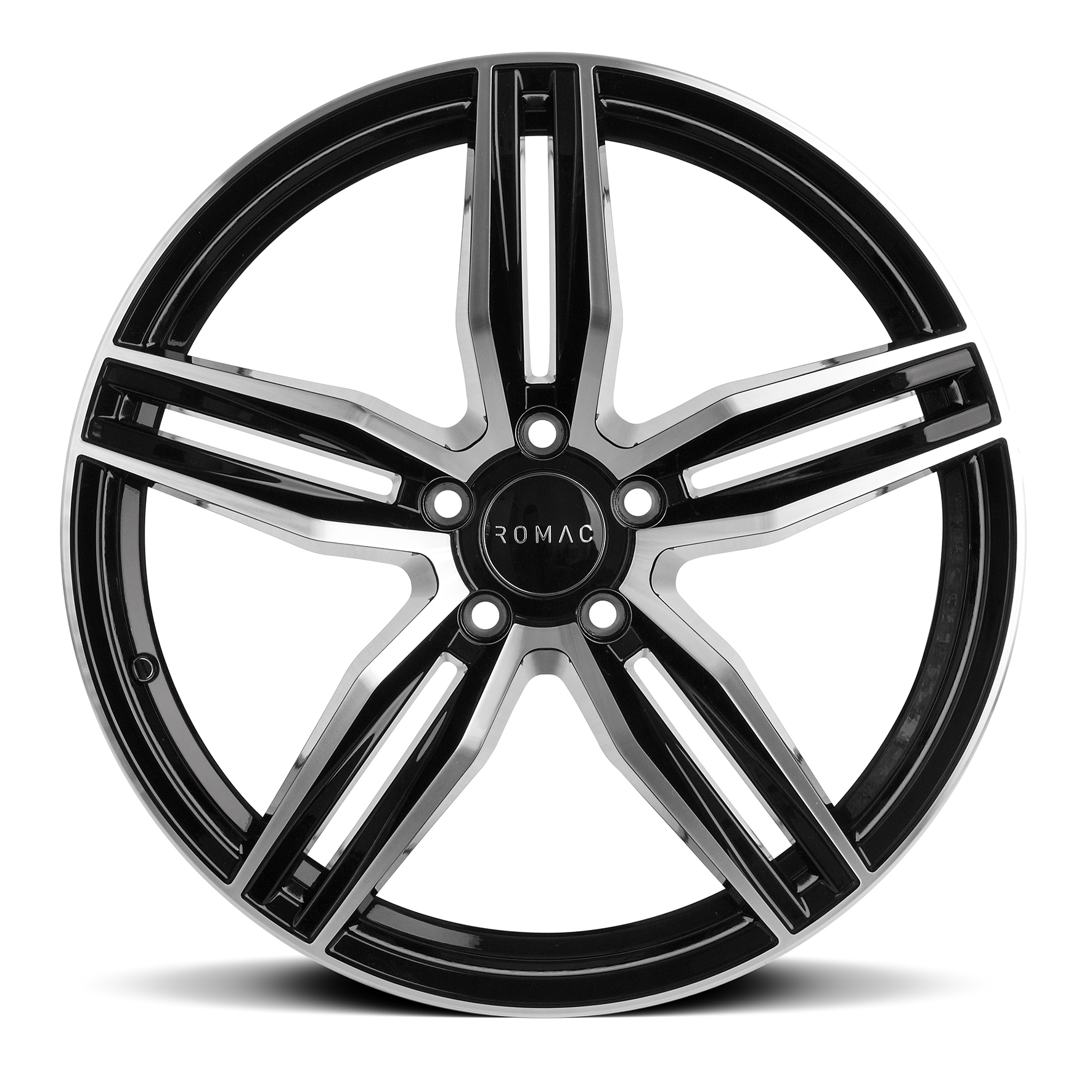 17 Inch Romac Venom Black Polished Alloy Wheels