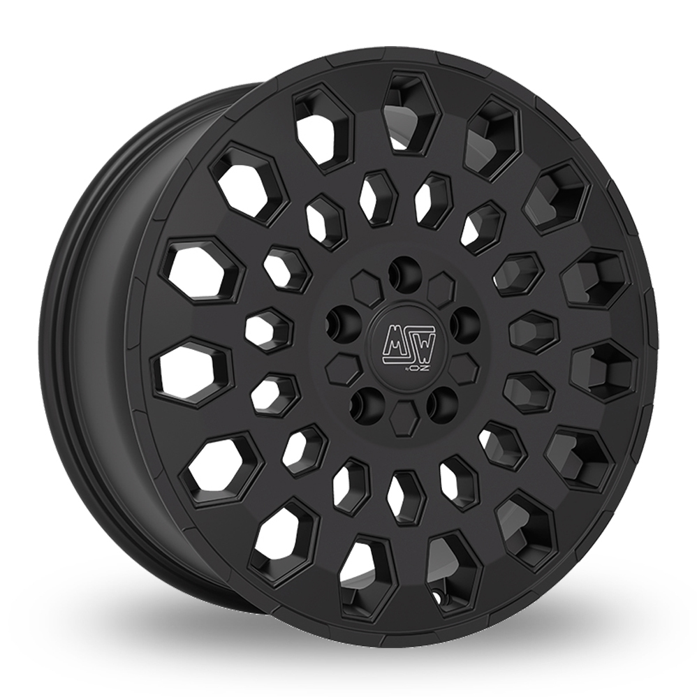 18 Inch MSW (by OZ) MSW 99 Matt Black Alloy Wheels