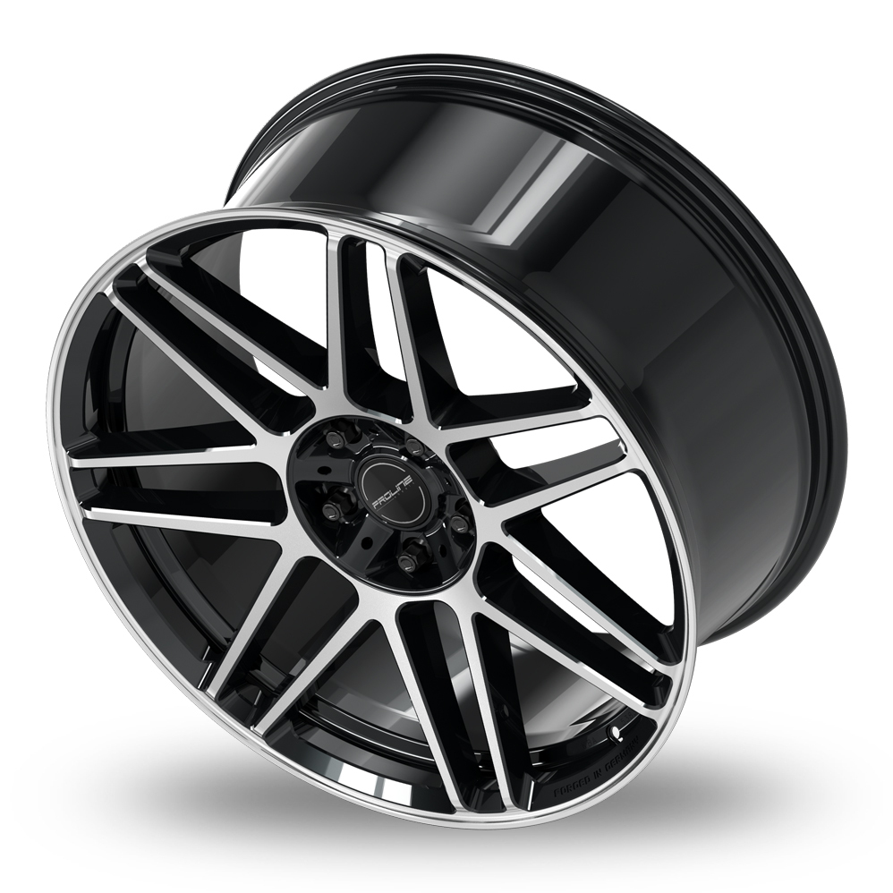 22 Inch Proline PFG FORGED Gloss Black Polished Alloy Wheels