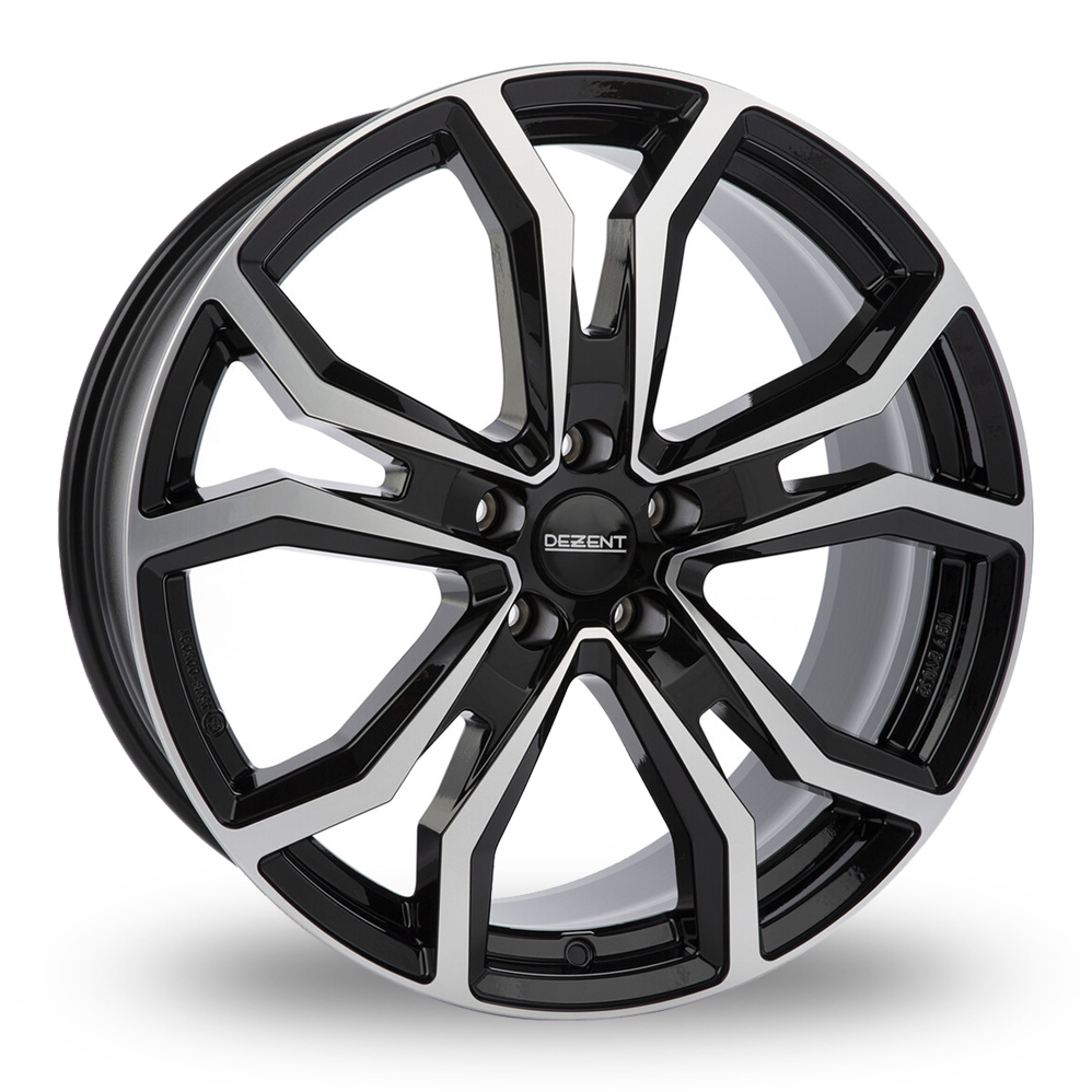 17 Inch Dezent TV Black Polished Alloy Wheels