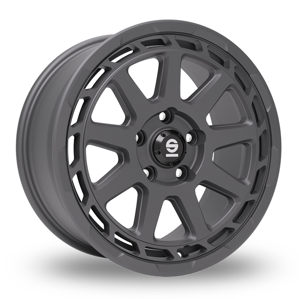 17 Inch Sparco Gravel Matt Graphite Alloy Wheels