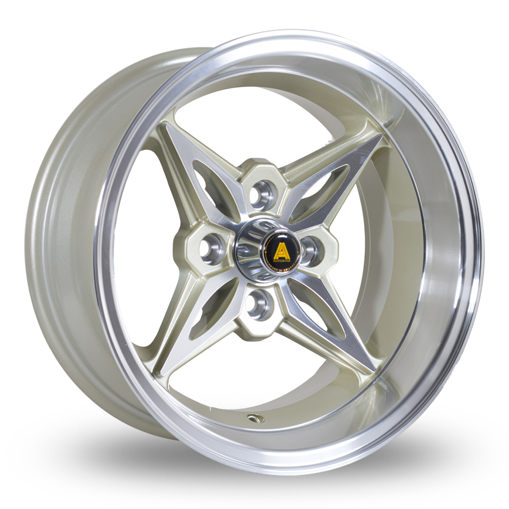 14 Inch Autostar Kanji Gold Alloy Wheels