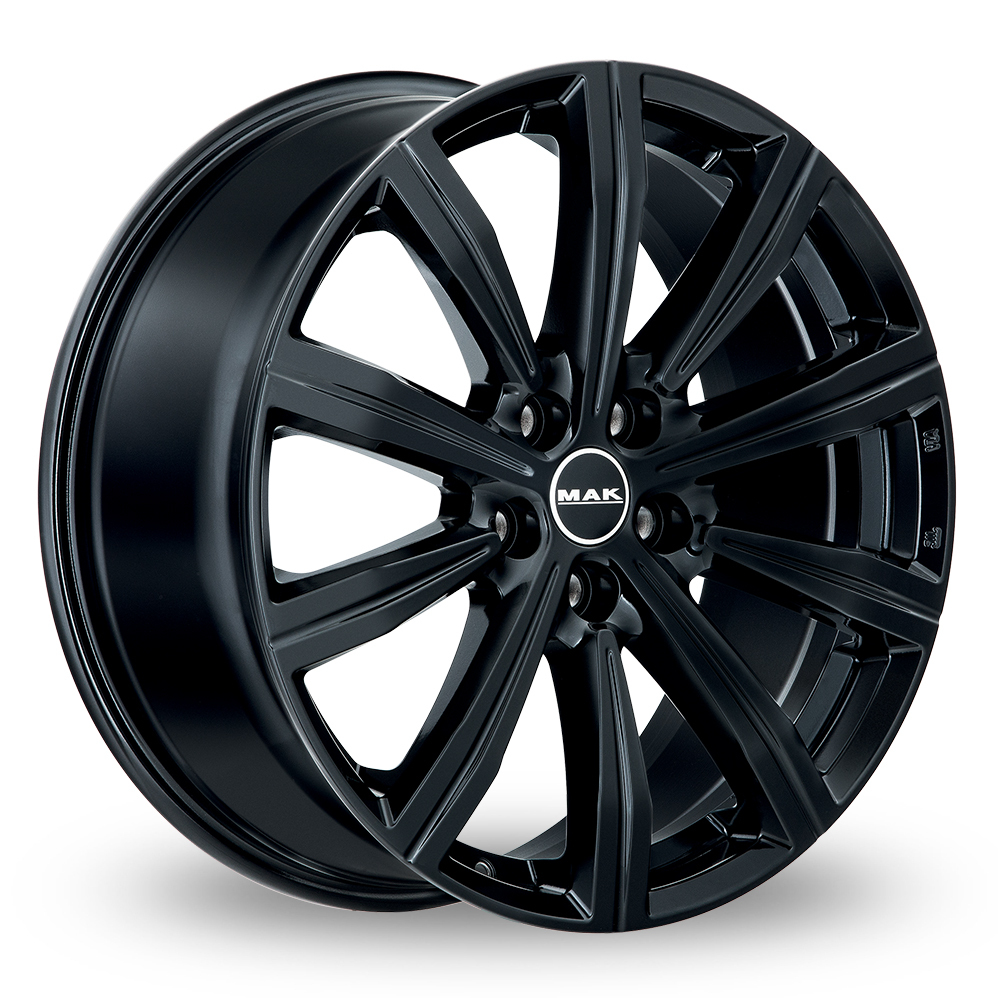 22 Inch MAK Birmingham Gloss Black Alloy Wheels