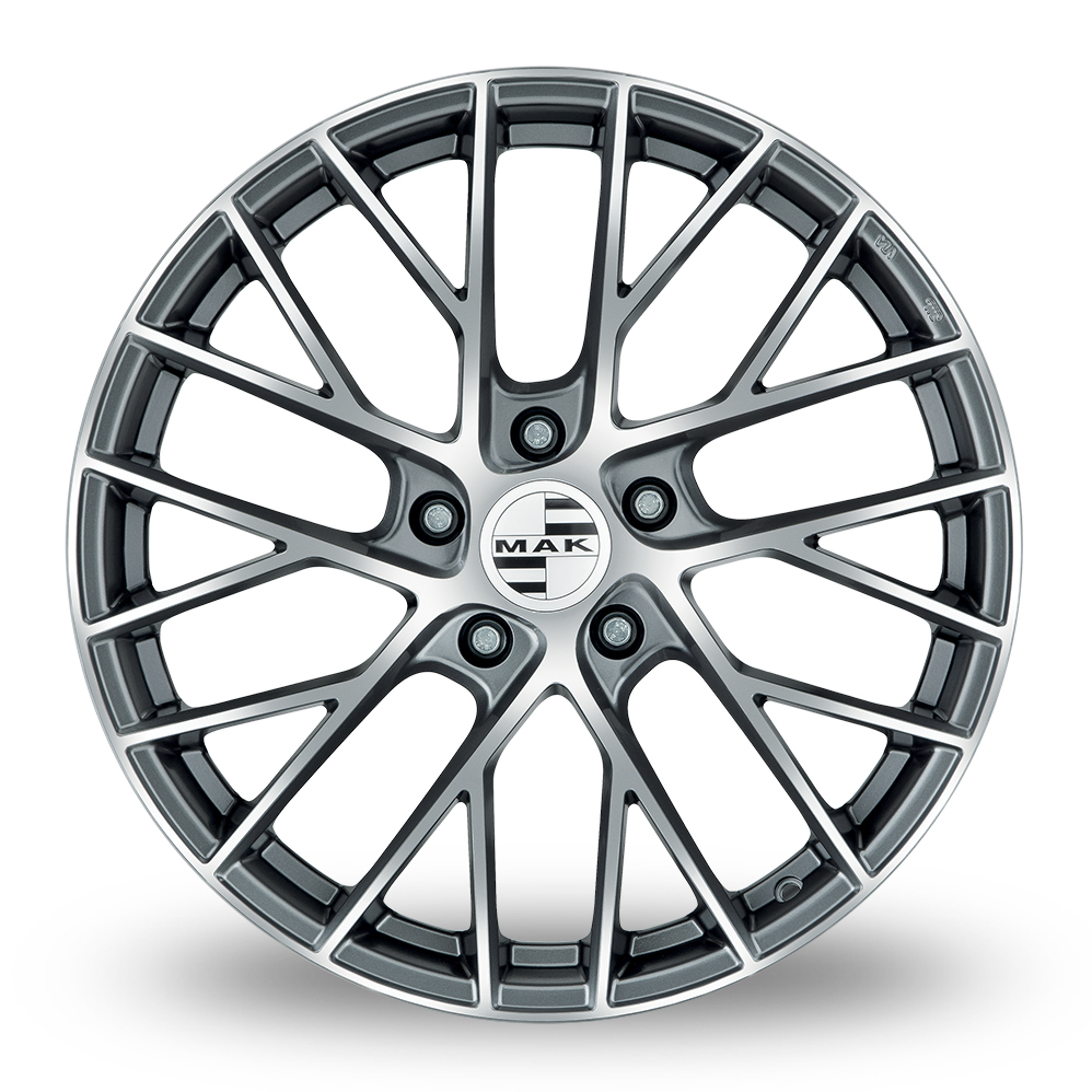 19 Inch MAK Monaco Gun Metal Mirror Face Alloy Wheels