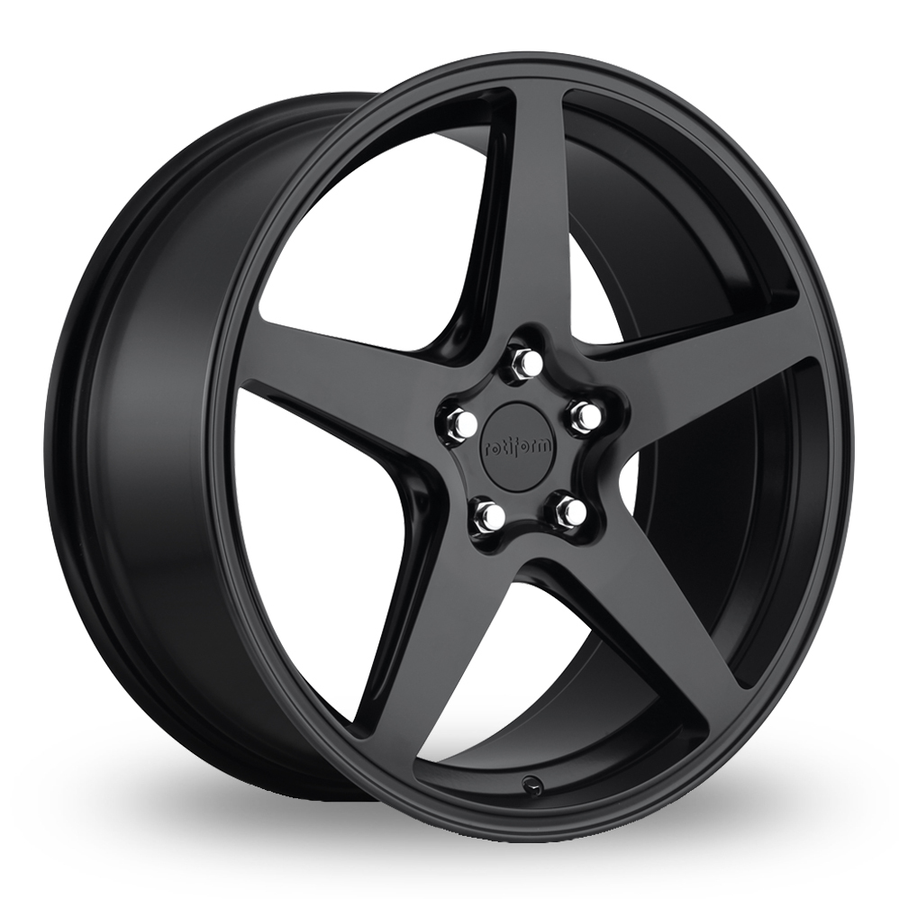 18 Inch Rotiform WGR Satin Black Alloy Wheels