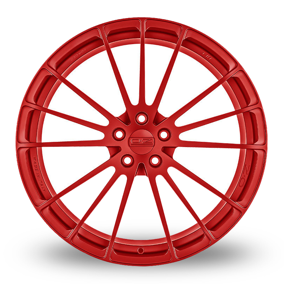 21 Inch OZ Racing Forged Ares Matt Red Alloy Wheels