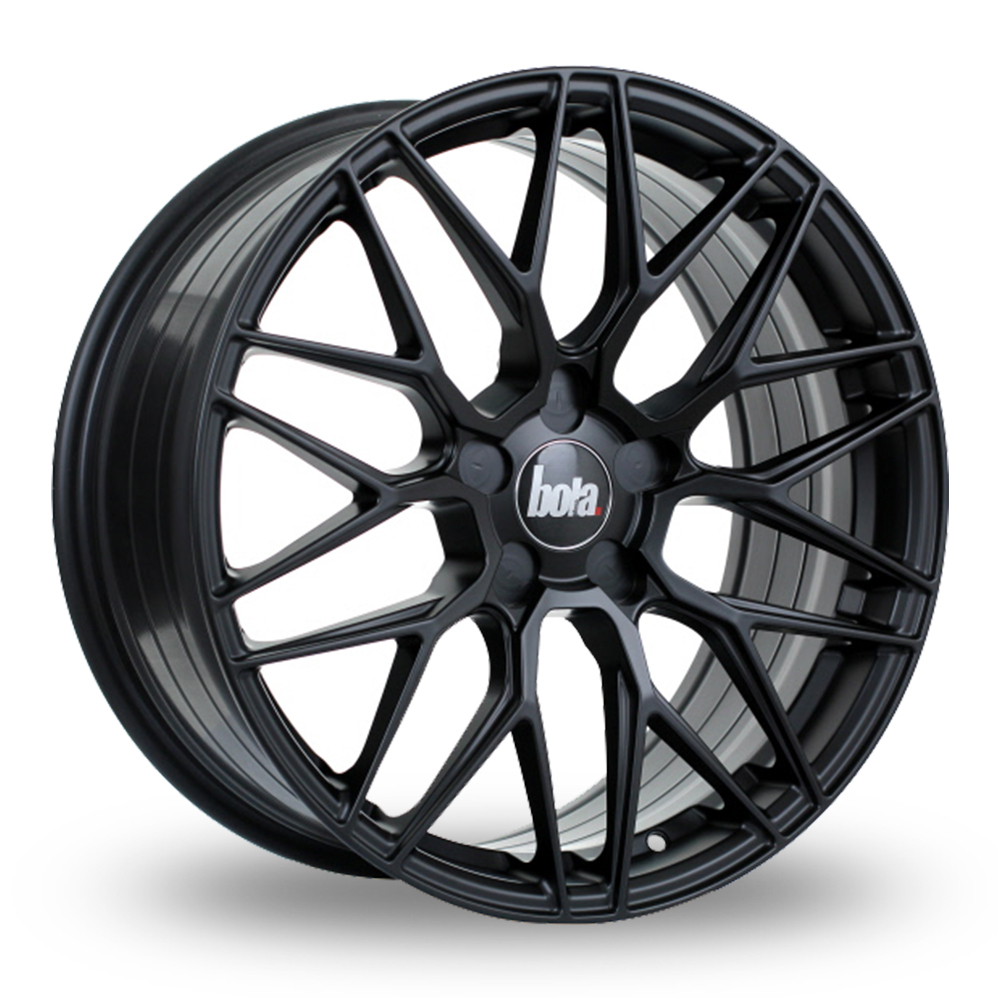 19 Inch Bola B17 Matt Black Alloy Wheels