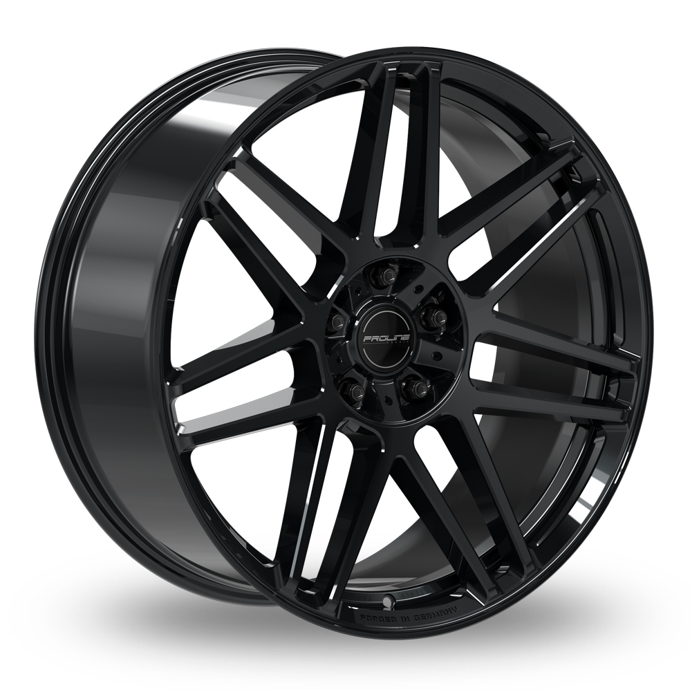 22 Inch Proline PFG FORGED Black Glossy Alloy Wheels