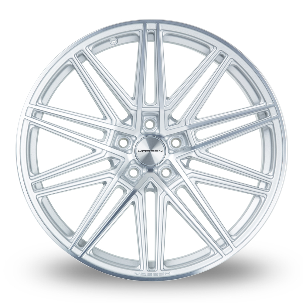 22 Inch Vossen CV10 Concave Silver Polished Alloy Wheels