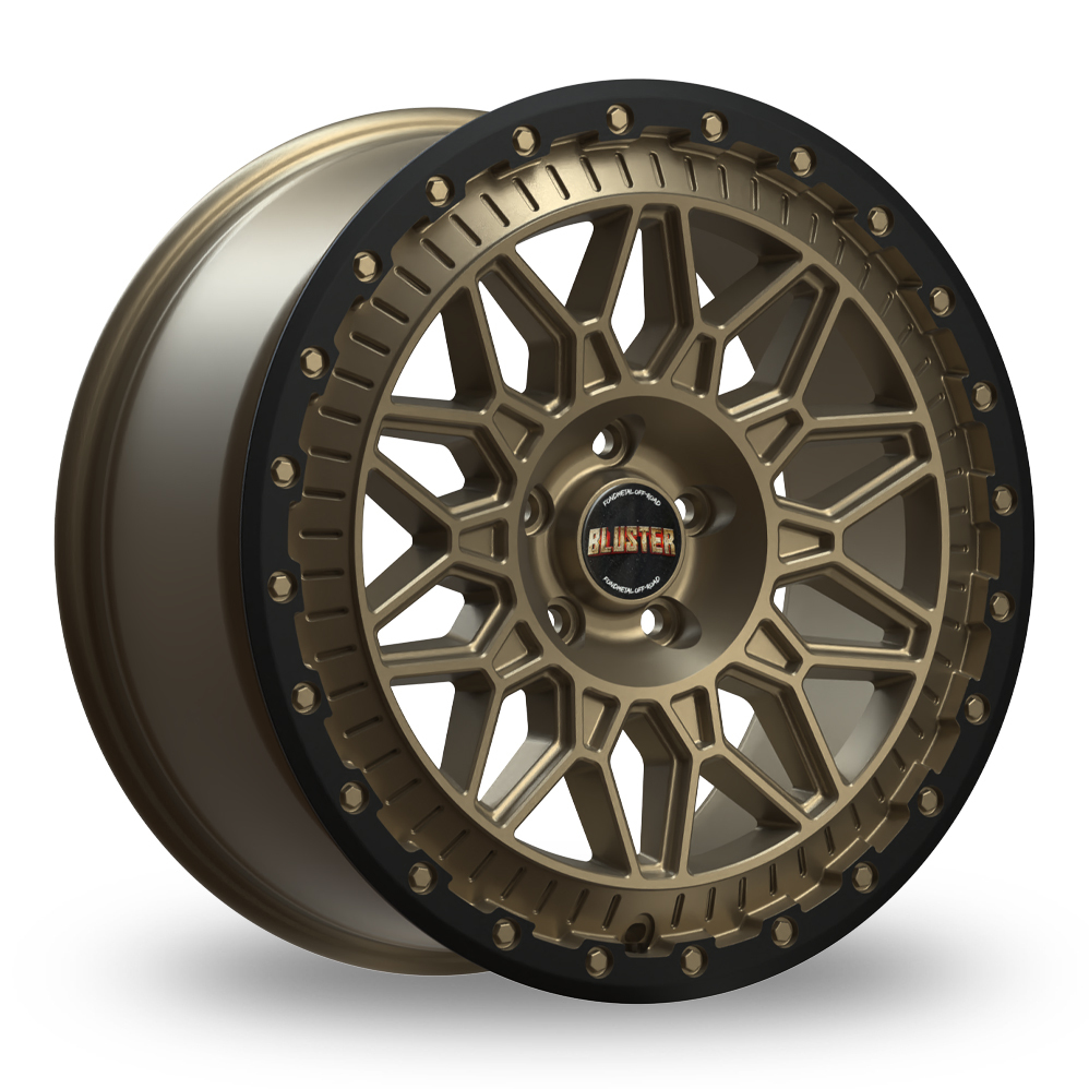 17 Inch Fondmetal Bluster Matt Bronze Black Bead Ring Alloy Wheels