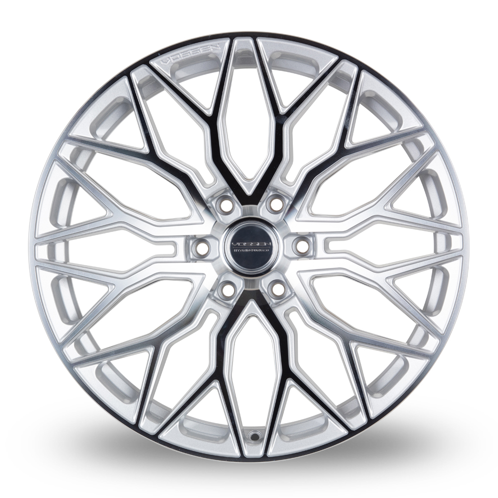 22 Inch Vossen HF6-3 Silver Polished Alloy Wheels