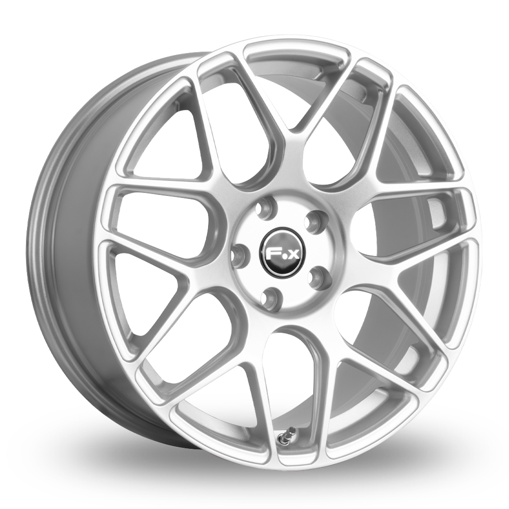 18 Inch Fox Racing PF3 Satin Silver Alloy Wheels