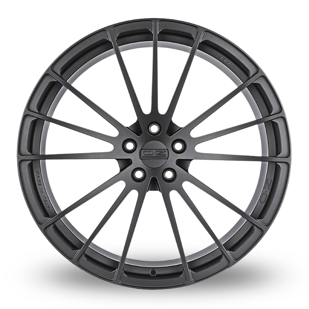 9x20/9.5x20 (Front) & 10x20/10.5/20/11x20/11.5x20 (Rear) OZ Racing Forged Ares Matt Dark Graphite Alloy Wheels