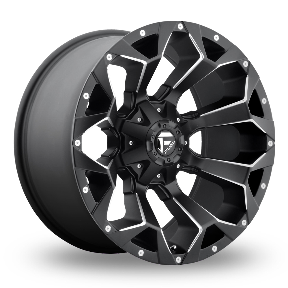 18 Inch Fuel Off-Road Assault Matt Black Milled Alloy Wheels