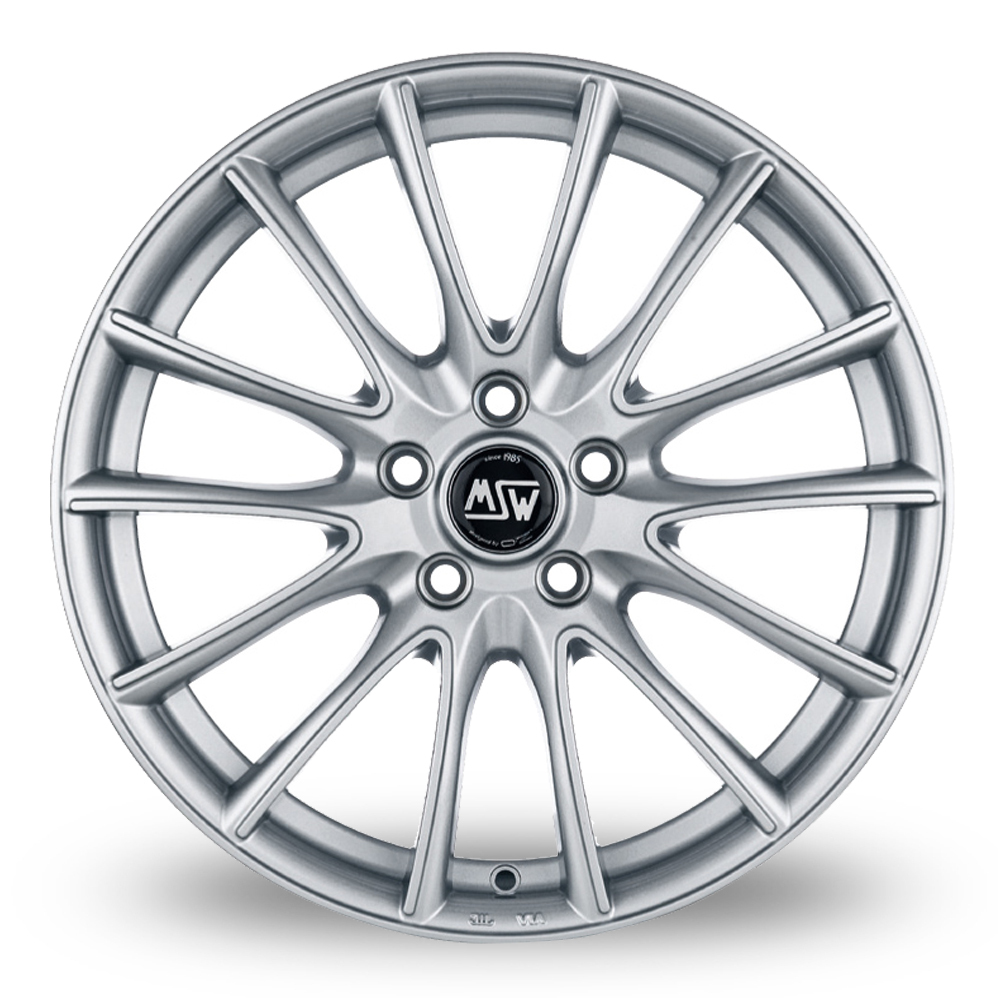 16 Inch MSW (by OZ) 86 Silver Alloy Wheels