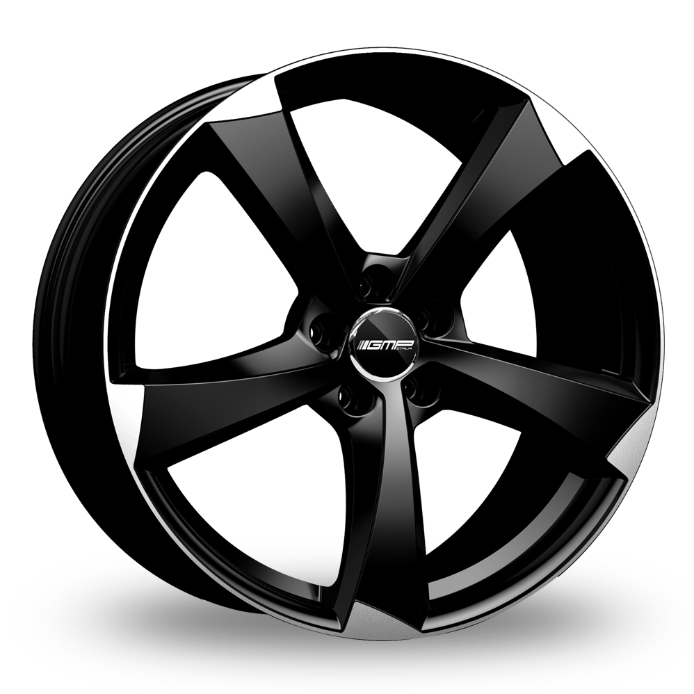 18 Inch GMP Italia Ican Black Polished Alloy Wheels