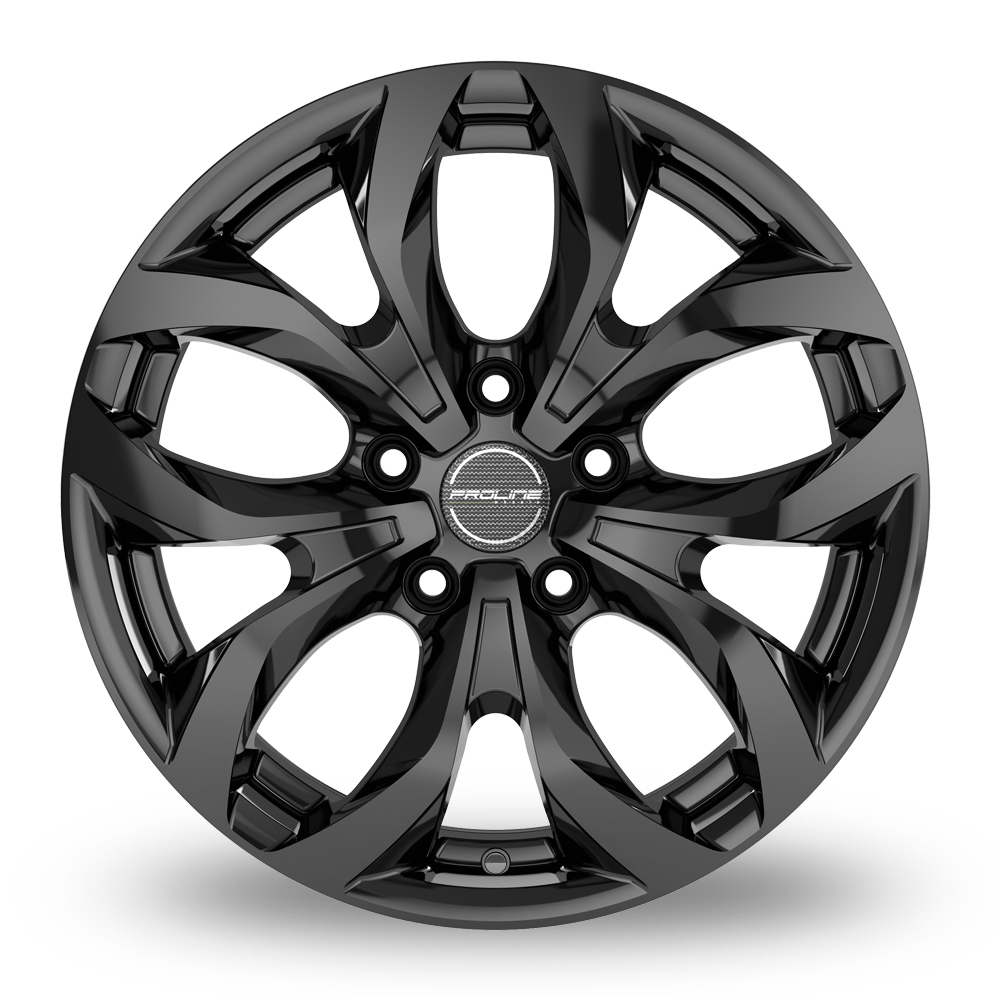 17 Inch Proline TX100 Black Glossy Alloy Wheels