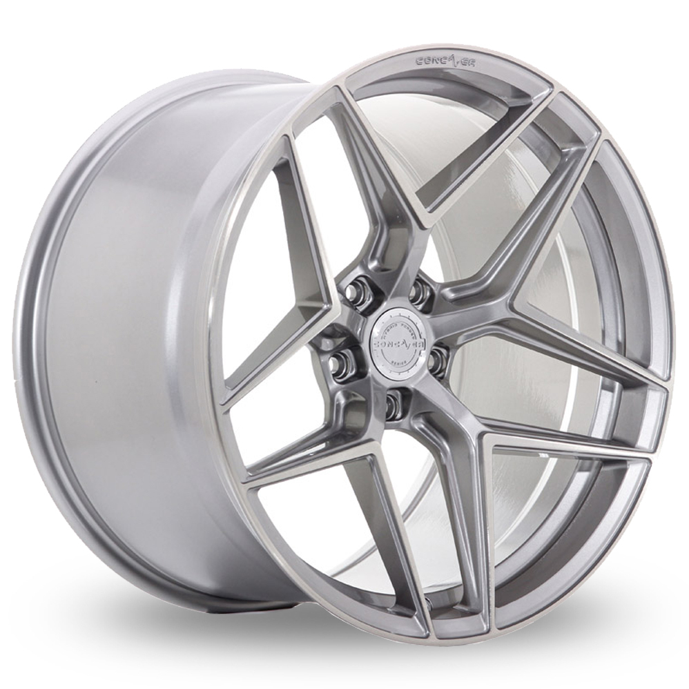 20 Inch Concaver CVR2 Brushed Titanium Alloy Wheels