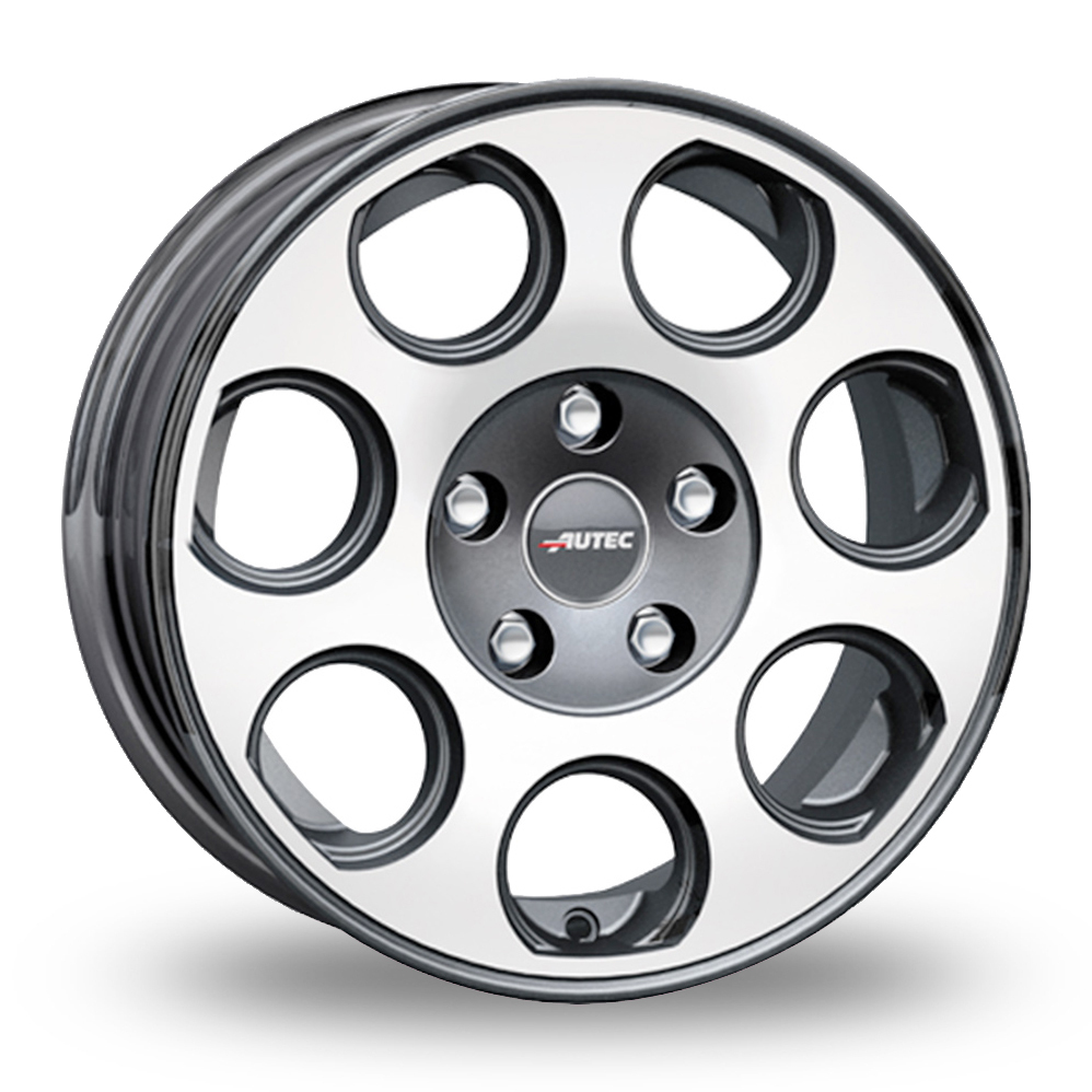 15 Inch Autec Yuna (Special Offer) Graphite Polished Alloy Wheels