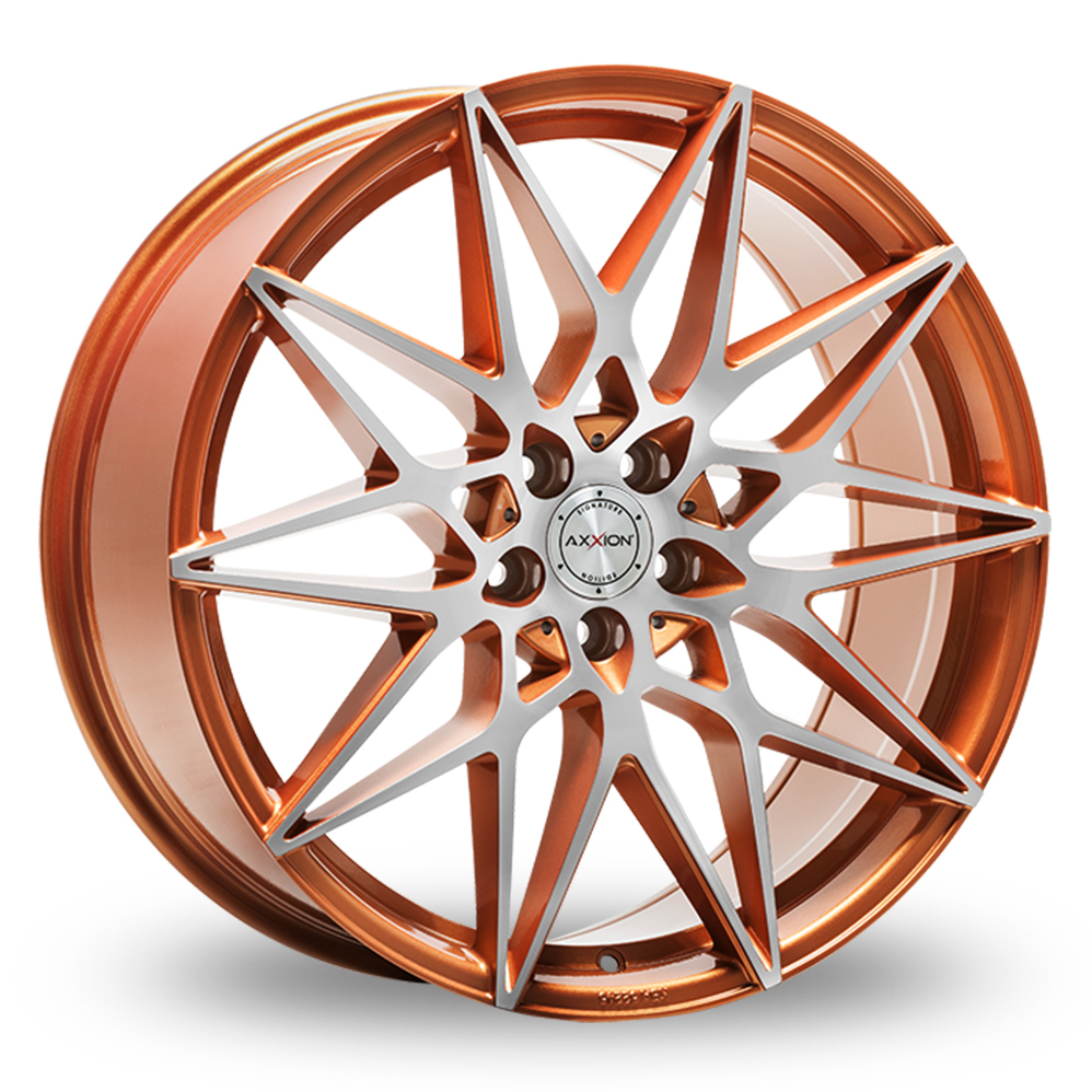 19 Inch Axxion AX9 Liquid Copper Machined Alloy Wheels