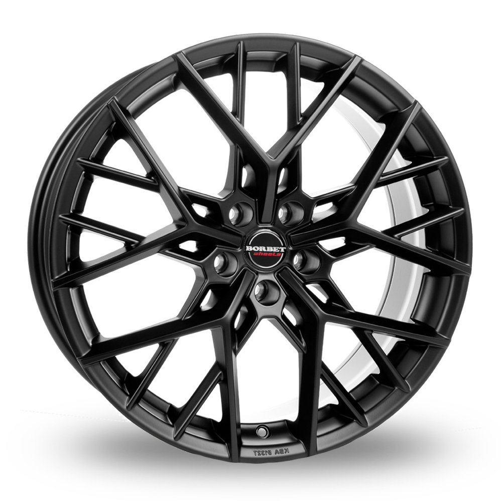 21 Inch Borbet By Matt Black Alloy Wheels