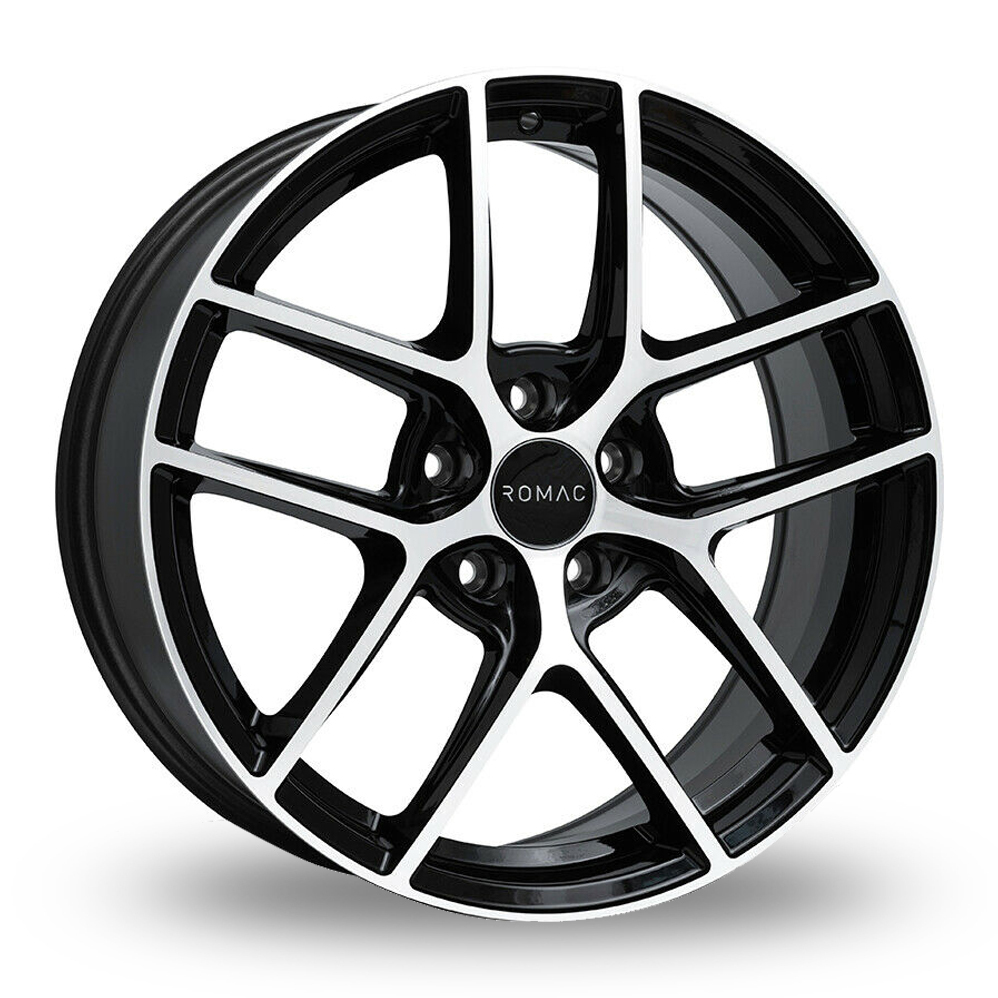 19 Inch Romac Diablo Black Polished Alloy Wheels