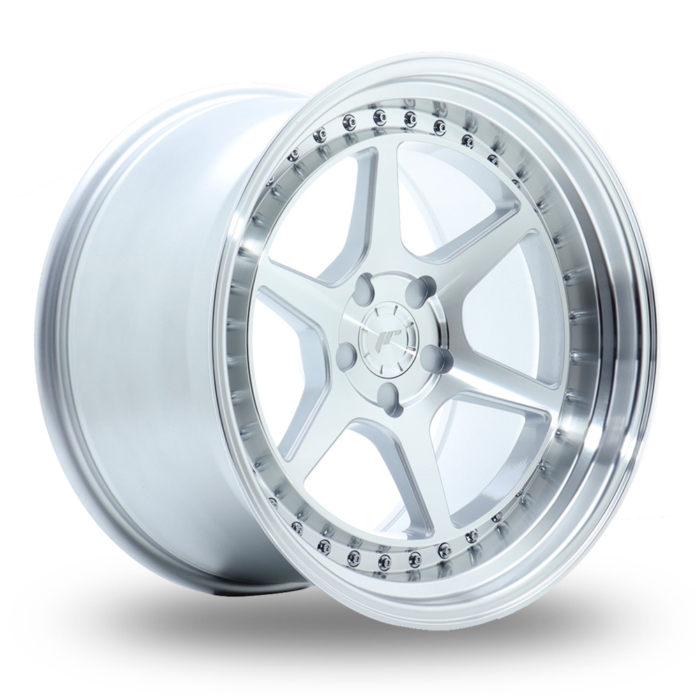 18 Inch Japan Racing JR43 () (Custom Fitment) Silver Machined Face Alloy Wheels