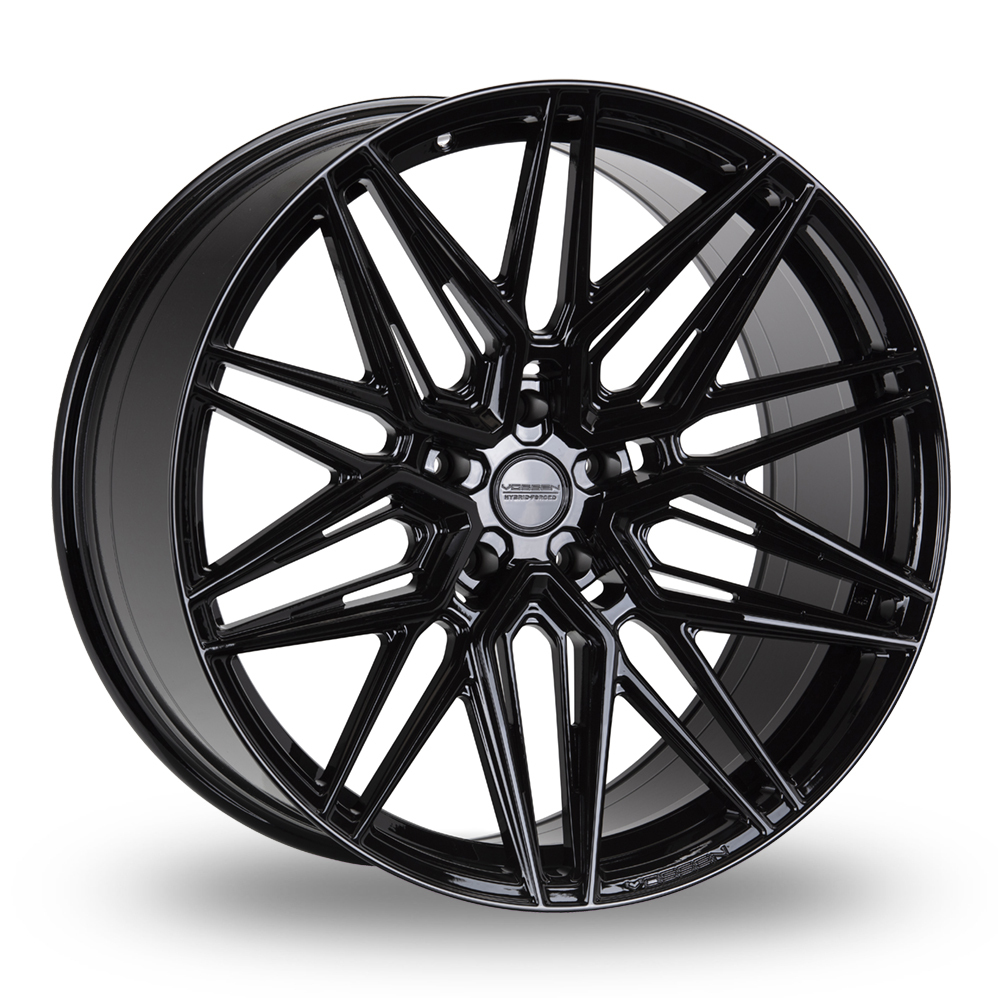 23 Inch Vossen HF-7 Concave Gloss Black Alloy Wheels