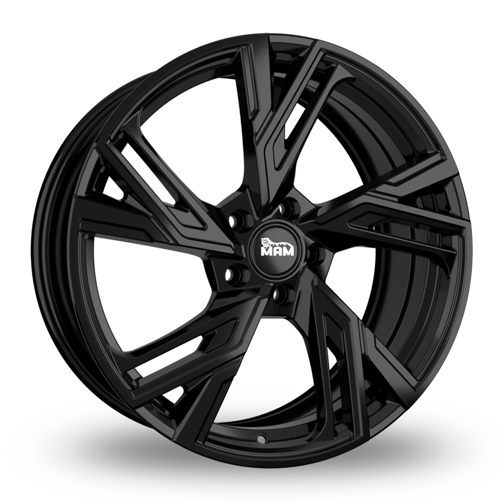 18 Inch MAM RS5 Gloss Black Alloy Wheels