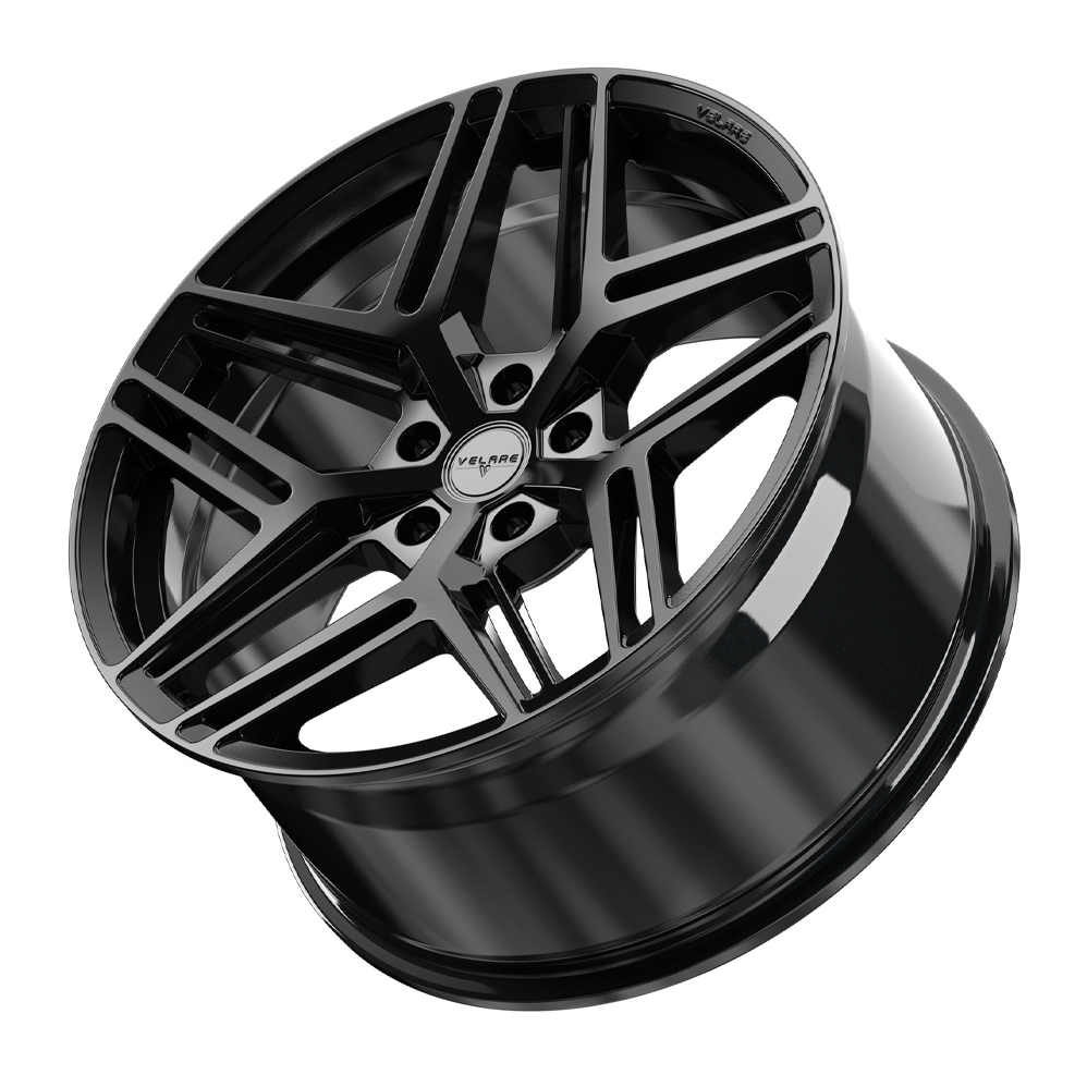 8.5x20 (Front) & 10x20 (Rear) Velare VLR16 Gloss Black Alloy Wheels