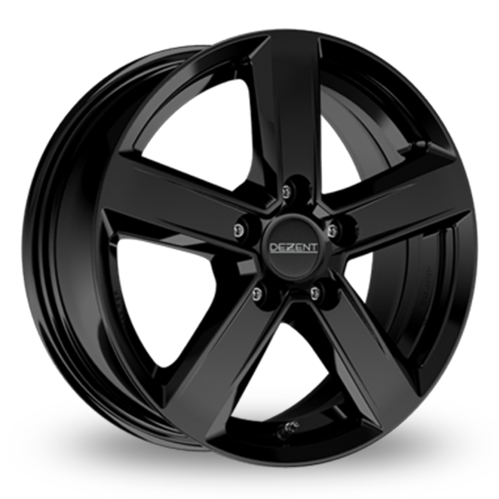 18 Inch Dezent TU Black Alloy Wheels