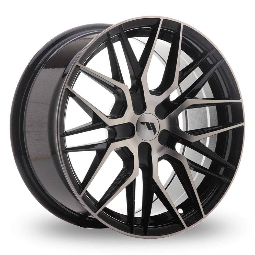 17 Inch Japan Racing JR28 (8x17) (Custom Fitment) Gloss Black Machined Face Alloy Wheels